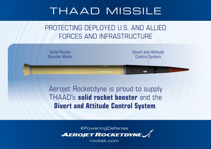 Aerojet Rocketdyne's reliable propulsion powers THAAD