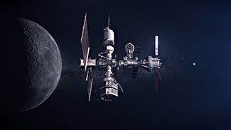 Artist’s rendition of NASA’s Gateway. Credit: NASA